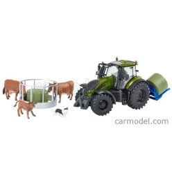   VALTRA  T254 TRACTOR WITH PLAYSET FLEMING BALE LIFTER 2019  GREEN