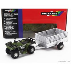 YAMAHA  QUAD 4X4 WITH TRAILER 2009  GREEN SILVER