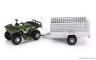 YAMAHA  QUAD 4X4 WITH TRAILER 2009  GREEN SILVER