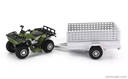 YAMAHA  QUAD 4X4 WITH TRAILER 2009  GREEN SILVER