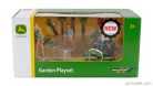 JOHN DEERE  SET GARDEN PLAYSET WITH FIGURES  GREEN