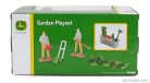 JOHN DEERE  SET GARDEN PLAYSET WITH FIGURES  GREEN