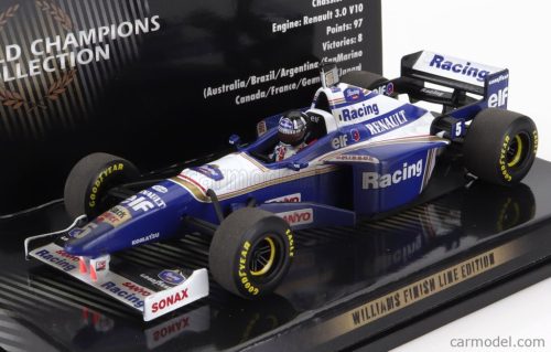 WILLIAMS  F1  FW18 RENAULT N 5 WORLD CHAMPION DIRTY VERSION SEASON 1996 DAMON HILL  BLUE WHITE