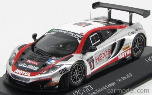 McLAREN  MP4-12C GT3 TEAM HEXIS RACING N 107 24h SPA 2013 CAZENAVE - PANIS - DEBARD - LEDOGAR  SILVER RED