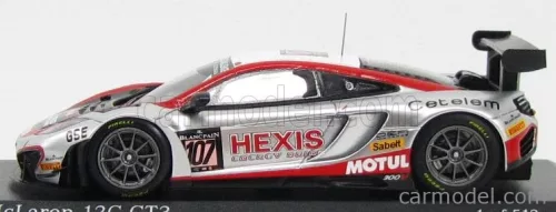 McLAREN  MP4-12C GT3 TEAM HEXIS RACING N 107 24h SPA 2013 CAZENAVE - PANIS - DEBARD - LEDOGAR  SILVER RED