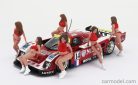 FIGURES  SET 6X GRID GIRLS 1990s  PINK RED