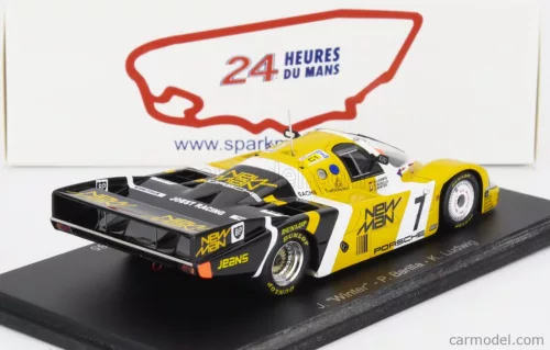 PORSCHE  956 LH TEAM NEW-MAN JOEST RACING N 7 WINNER 24h LE MANS 1985 K.LUDWIG - P.BARILLA - J.WINTER  YELLOW BLACK