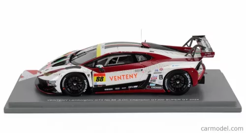 LAMBORGHINI  LAMBORGHINI GT3 TEAM JLOC N 88 CHAMPION WITH PIT BOARD GT300 CLASS SUPER GT 2024 TAKASHI KOGURE - YUYA MOTOJIMA  WHITE RED BLACK