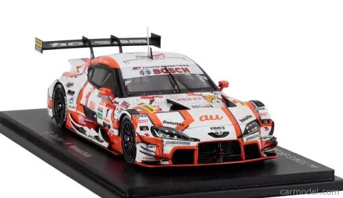 TOYOTA  SUPRA GR TEAM TGR AU TOM'S N 1 GT500 CLASS SUPER GT 2025 KENTA YAMASHITA - SHO TSUBOI  ORANGE WHITE