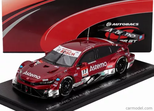 HONDA  CIVIC TYPE R-GT TEAM ASTEMO REAL RACING N 17 GT500 CLASS SUPER GT 2025 KOUDAI TSUKAKOSHI - SYUN KOIDE  RED