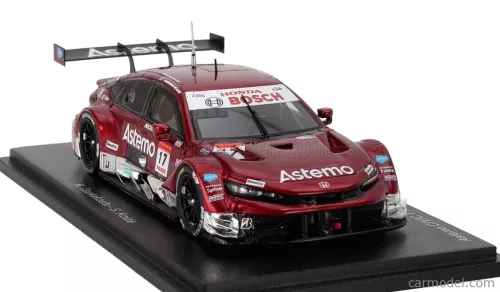 HONDA  CIVIC TYPE R-GT TEAM ASTEMO REAL RACING N 17 GT500 CLASS SUPER GT 2025 KOUDAI TSUKAKOSHI - SYUN KOIDE  RED