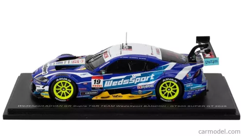 TOYOTA  SUPRA GR TEAM WEDSSPORT BANDOH N 19 GT500 CLASS SUPER GT 2025 YUJI KUNIMOTO - SENA SAKAGUCHI  BLUE WHITE