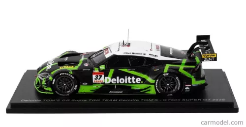 TOYOTA  SUPRA GR TEAM TGR DELOITTE TOM'S N 37 GT500 CLASS SUPER GT 2025 UKYO SASAHARA - GIULIANO ALESI  GREEN BLACK WHITE