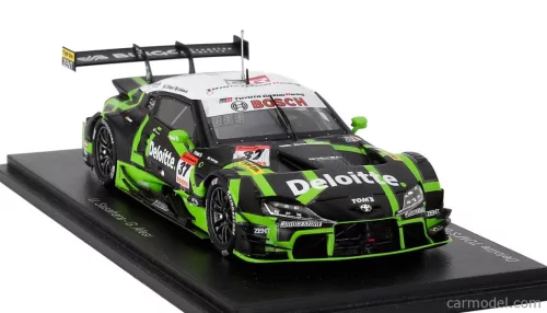 TOYOTA  SUPRA GR TEAM TGR DELOITTE TOM'S N 37 GT500 CLASS SUPER GT 2025 UKYO SASAHARA - GIULIANO ALESI  GREEN BLACK WHITE