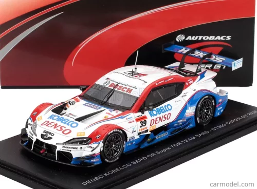 TOYOTA  SUPRA GR TEAM DENSO KOBELCO SARD N 39 GT500 CLASS SUPER GT 2025 YUHI SEKIGUCHI - SASHA FENESTRAZ  WHITE RED BLUE