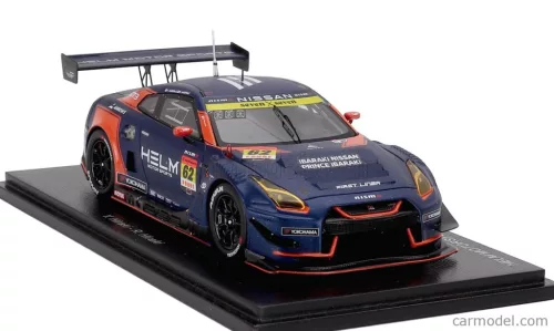 NISSAN  GT-R NISMO GT3 TEAM HELM MOTORSPORTS N 62 GT300 CLASS SUPER GT 2025 YUYA HIRAKI - REIJI HIRAKI  MATT BLUE ORANGE