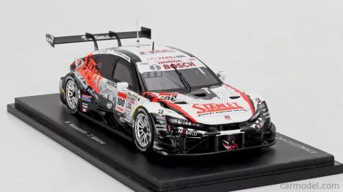 HONDA  CIVIC TYPE R-GT TEAM STANLEY KUNIMITSU N 100 GT500 CLASS SUPER GT 2025 NAOKI YAMAMOTO - ADASUKE MAKINO  WHITE BLACK ORANGE