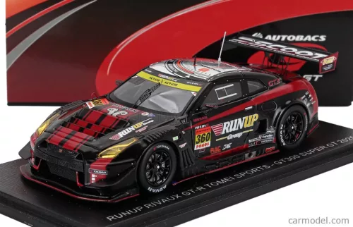 NISSAN  GT-R NISMO GT3 TEAM TOMEI SPORT N 360 GT300 CLASS SUPER GT 2025 TAKAYUKI AOKI - RIN ARAKAWA  BLACK RED