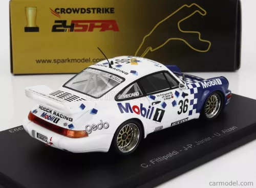 PORSCHE  911 964 CARRERA RSR 3.8 TEAM ROOCK RACING N 36 WINNER 24h SPA 1993 CHRISTIAN FITTIPALDI - JEAN PIERRE JARIER - UWE ALZEN  BLUE WHITE