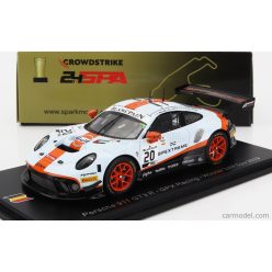   PORSCHE  911 991 GT3 R 4.0L FLAT-6 TEAM GPX RACING N 20 WINNER 24h SPA 2019 RICHARD LIETZ - MICHAEL CHRISTENSEN - KEVIN ESTRE  LIGHT BLUE ORANGE BLACK