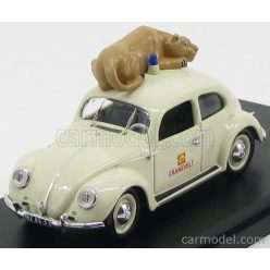   VOLKSWAGEN  BEETLE SHELL CRANEVELT ZOO DI ARNHEM HOLLAND 1965 - WITH LION