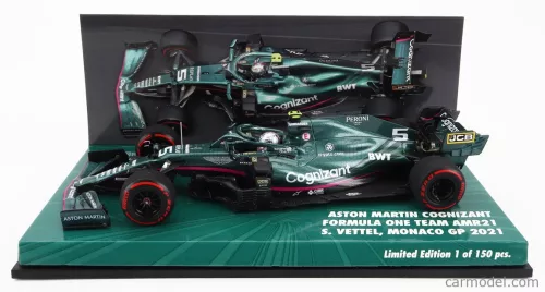 ASTON MARTIN  F1  AMR21 MERCEDES M12 EQ POWER+ TEAM COGNIZANT FORMULA ONE N 5 5th MONACO GP 2021 SEBASTIAN VETTEL