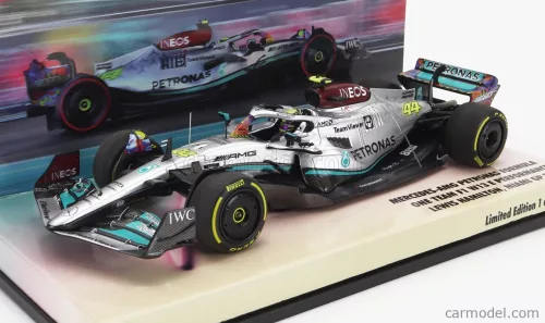 MERCEDES GP  F1 W13E TEAM MERCEDES-AMG PETRONAS F1 N 44 6th MIAMI GP 2022 LEWIS HAMILTON  SILVER GREEN