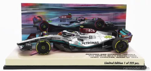 MERCEDES GP  F1 W13E TEAM MERCEDES-AMG PETRONAS F1 N 44 6th MIAMI GP 2022 LEWIS HAMILTON  SILVER GREEN