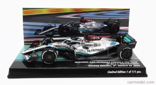 MERCEDES GP  F1 W13E TEAM MERCEDES-AMG PETRONAS F1 N 63 3rd FRANCE GP 2022 GEORGE RUSSEL  SILVER GREEN