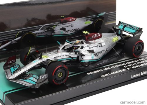 MERCEDES GP  F1 W13E TEAM MERCEDES-AMG PETRONAS F1 N 44 2nd HUNGARIAN GP 2022 LEWIS HAMILTON  SILVER GREEN