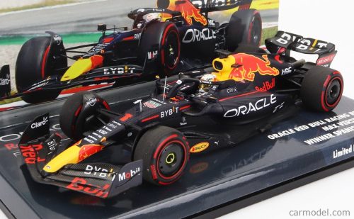 RED BULL  F1  RB18 TEAM ORACLE RED BULL RACING N 1 WORLD CHAMPION WINNER SPAIN GP 2022 MAX VERSTAPPEN