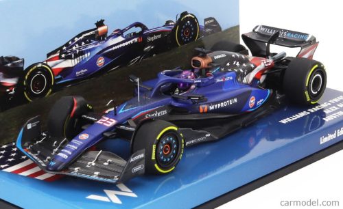 WILLIAMS  F1  FW45 TEAM WILLIAMS RACING GULF N 23 AUSTIN USA GP 2023 ALEXANDER ALBON  BLUE BLACK