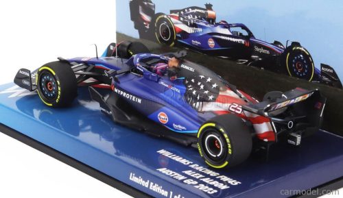 WILLIAMS  F1  FW45 TEAM WILLIAMS RACING GULF N 23 AUSTIN USA GP 2023 ALEXANDER ALBON  BLUE BLACK