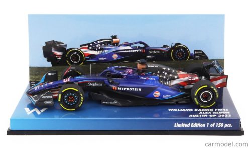 WILLIAMS  F1  FW45 TEAM WILLIAMS RACING GULF N 23 AUSTIN USA GP 2023 ALEXANDER ALBON  BLUE BLACK