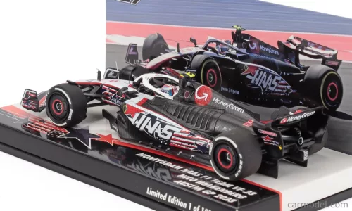 HAAS  F1  VF-23 TEAM MONEYGRAM HAAS N 27 AUSTIN USA GP 2023 NICO HULKENBERG  WHITE BLACK RED