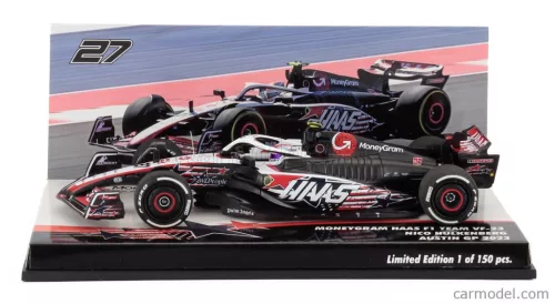 HAAS  F1  VF-23 TEAM MONEYGRAM HAAS N 27 AUSTIN USA GP 2023 NICO HULKENBERG  WHITE BLACK RED