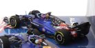 WILLIAMS  SET 2X F1  FW45 TEAM WILLIAMS RACING GULF N 23 LAS VEGAS USA GP 2023 + N 23 AUSTIN USA GP 2023 ALEXANDER ALBON  BLUE BLACK