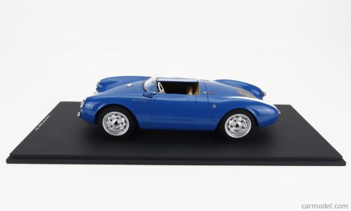 PORSCHE  550A SPIDER 1954 - CON VETRINA - WITH SHOWCASE  BLUE