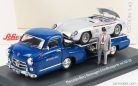 MERCEDES BENZ  RACING CAR TRANSPORTER TRUCK RENNWAGEN 1955 WITH 300 SLR SPIDER