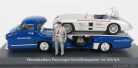 MERCEDES BENZ  RACING CAR TRANSPORTER TRUCK RENNWAGEN 1955 WITH 300 SLR SPIDER