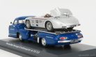 MERCEDES BENZ  RACING CAR TRANSPORTER TRUCK RENNWAGEN 1955 WITH 300 SLR SPIDER