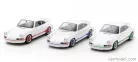PORSCHE  SET 3X 911 CARRERA RS 2.7 COUPE 1973 - 50th ANNIVERSARY  WHITE RED BLUE GREEN