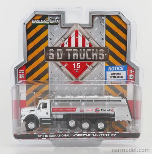 INTERNATIONAL  WORKSTAR TANKER TRUCK FUEL 4-ASSI 2018  WHITE SILVER