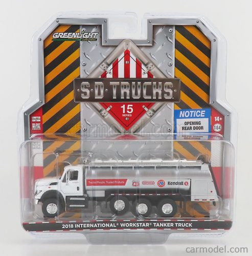 INTERNATIONAL  WORKSTAR TANKER TRUCK FUEL 4-ASSI 2018  WHITE SILVER