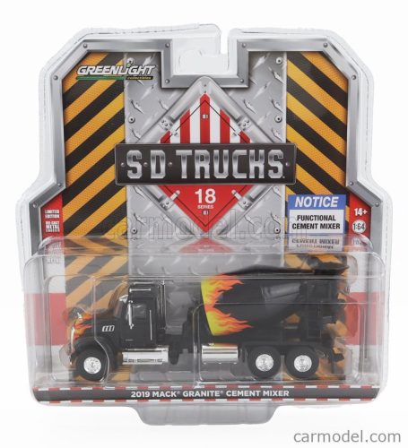 MACK  GRANITE TRUCK CEMENT MIXER BETONIERA 3-ASSI 2019  BLACK