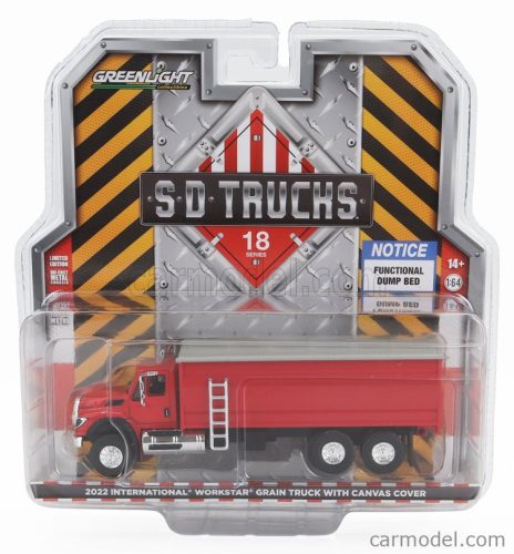 INTERNATIONAL  WORKSTAR TRUCK WITH CANVAS COVER 3-ASSI 2022  RED