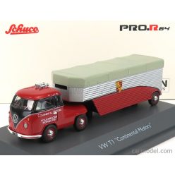   VOLKSWAGEN  T1b CONTINENTAL MOTORS PORSCHE CAR TRANSPORTER 1962  RED BLACK SILVER