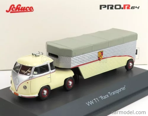 VOLKSWAGEN  T1b CONTINENTAL MOTORS PORSCHE CAR TRANSPORTER 1962  CREAM GREY SILVER