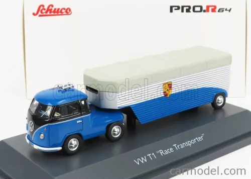 VOLKSWAGEN  T1b CONTINENTAL MOTORS PORSCHE CAR TRANSPORTER 1962  BLUE BLACK