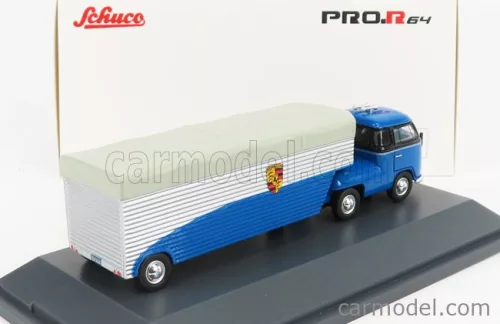 VOLKSWAGEN  T1b CONTINENTAL MOTORS PORSCHE CAR TRANSPORTER 1962  BLUE BLACK